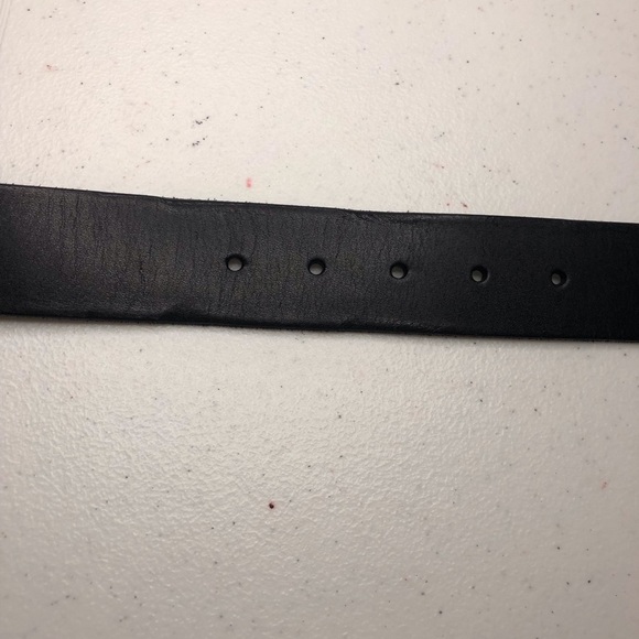 NWT Fossil Womens Multi Stud Keeper Black Leather Belt with Silver Buckle Med - Picture 3 of 6